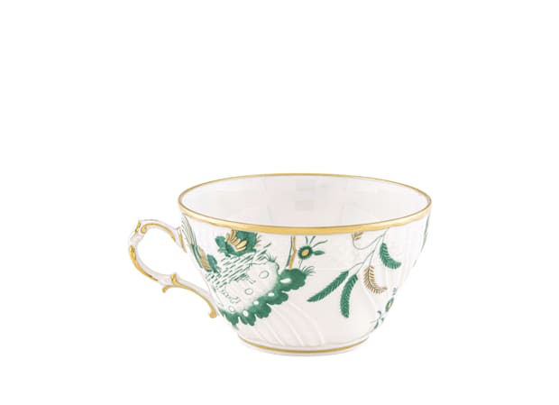 Jade green tea cup | Oro Di Doccia | GINORI 1735